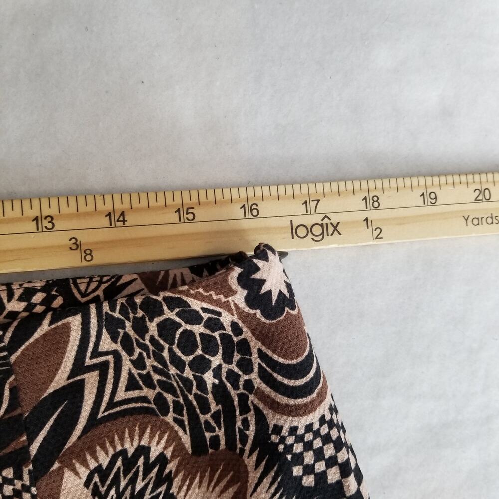 By Anthropologie Drapey Flare Leg Pants, Size 10 - Picture 8 of 11
